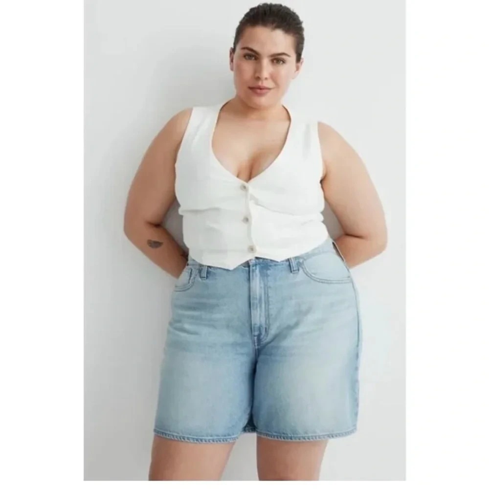 Madewell Light Wash Denim Jean Shorts